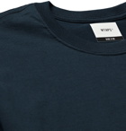 WTAPS - Logo-Print Cotton-Jersey T-Shirt - Blue