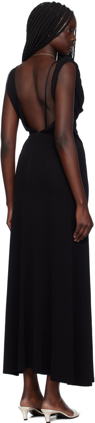 【Toteme】Twist Drape ドレープ ドレス Black 送料関税込 TOTEME Black Twist Drape Maxi Dress Toteme