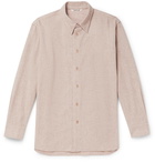 Auralee - Striped Wool and Cashmere-Blend Overshirt - Neutrals