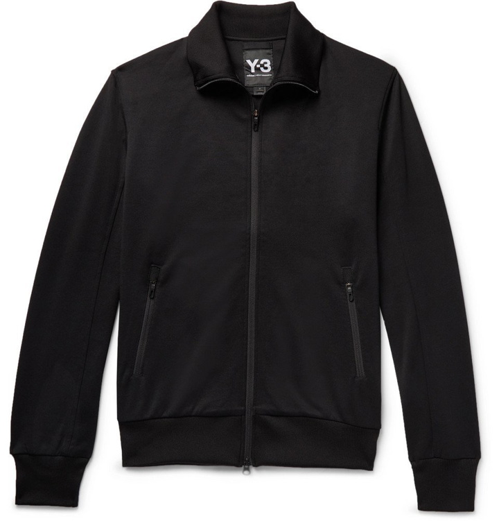 Photo: Y-3 - Logo-Print Loopback Jersey Track Jacket - Men - Black