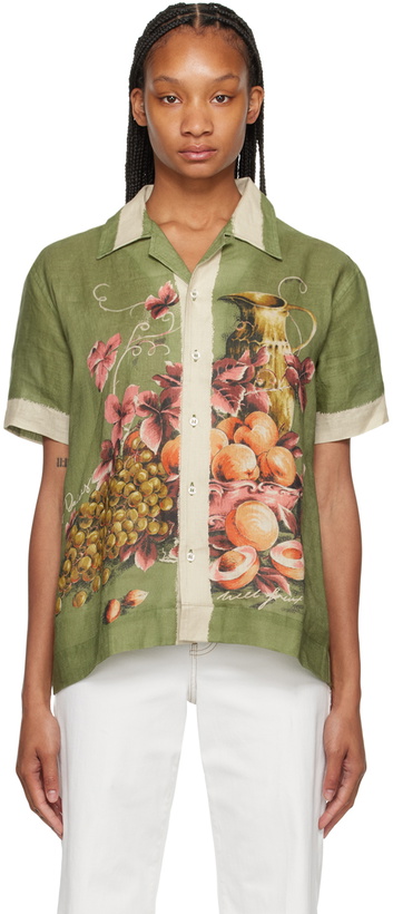 Photo: S.S.Daley Green Print Shirt