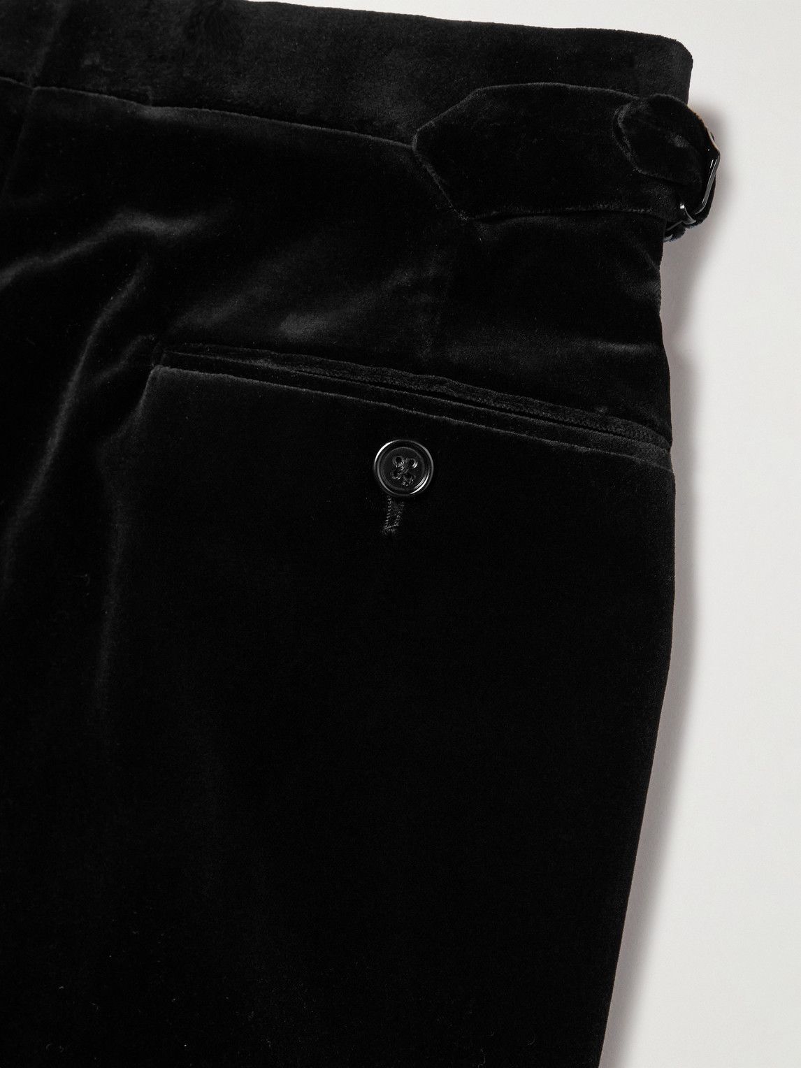 RALPH LAUREN COLLECTION Velvet straight-leg pants