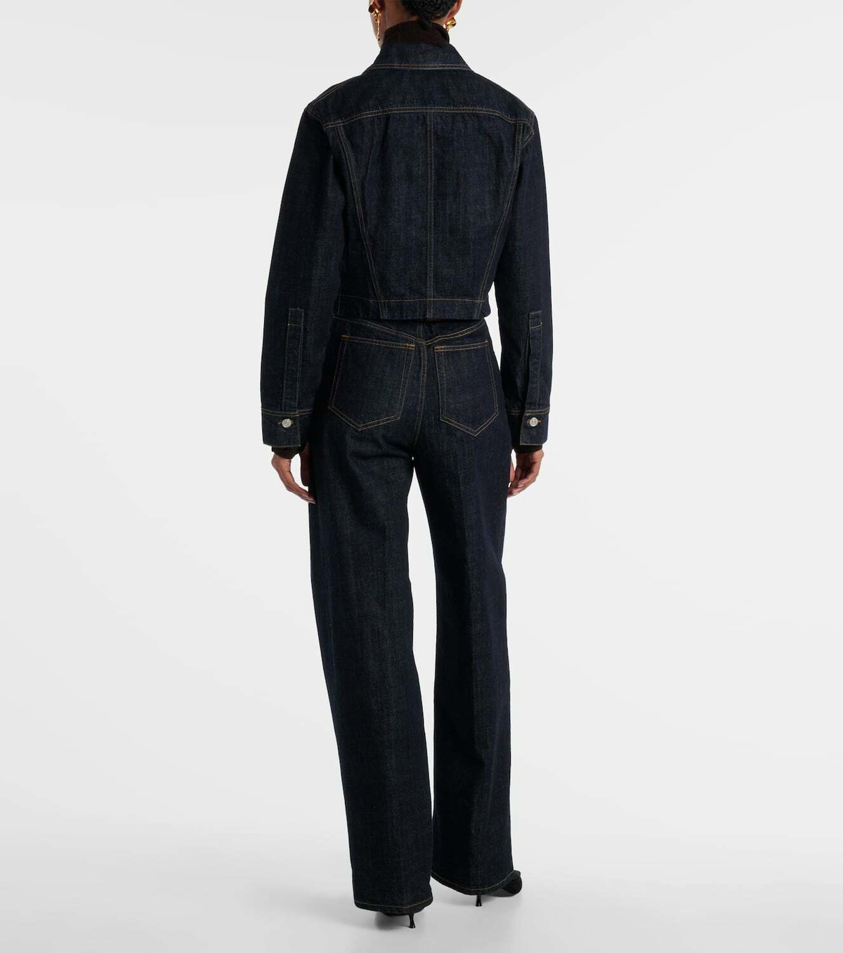 Victoria Beckham Cropped denim jacket