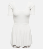 Live The Process - Zena ribbed-knit tennis minidress