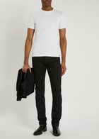 Tom Ford Crew-neck Stretch-cotton T-shirt White