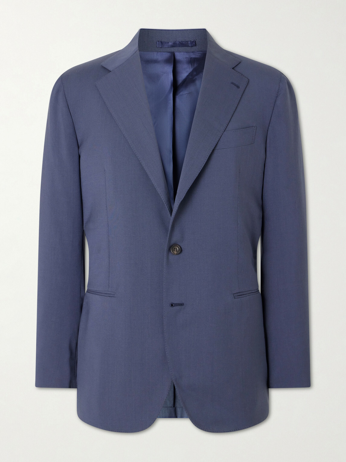 J. Mueser - Virgin Wool Suit Jacket - Blue