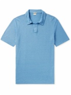Massimo Alba - Aruba Linen-Piqué Polo Shirt - Blue