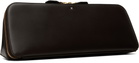 ALAÏA Brown Delta Clutch