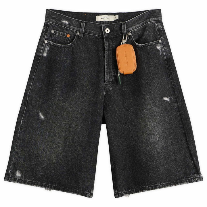 Photo: Bram's Fruit Men's Denim Shorts in Washed Black