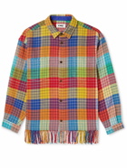 YMC - Ryder Fringed Checked Flannel Overshirt - Multi