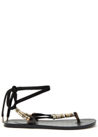 Ancient Greek Sandals Esther Beaded Jelly Sandals Black