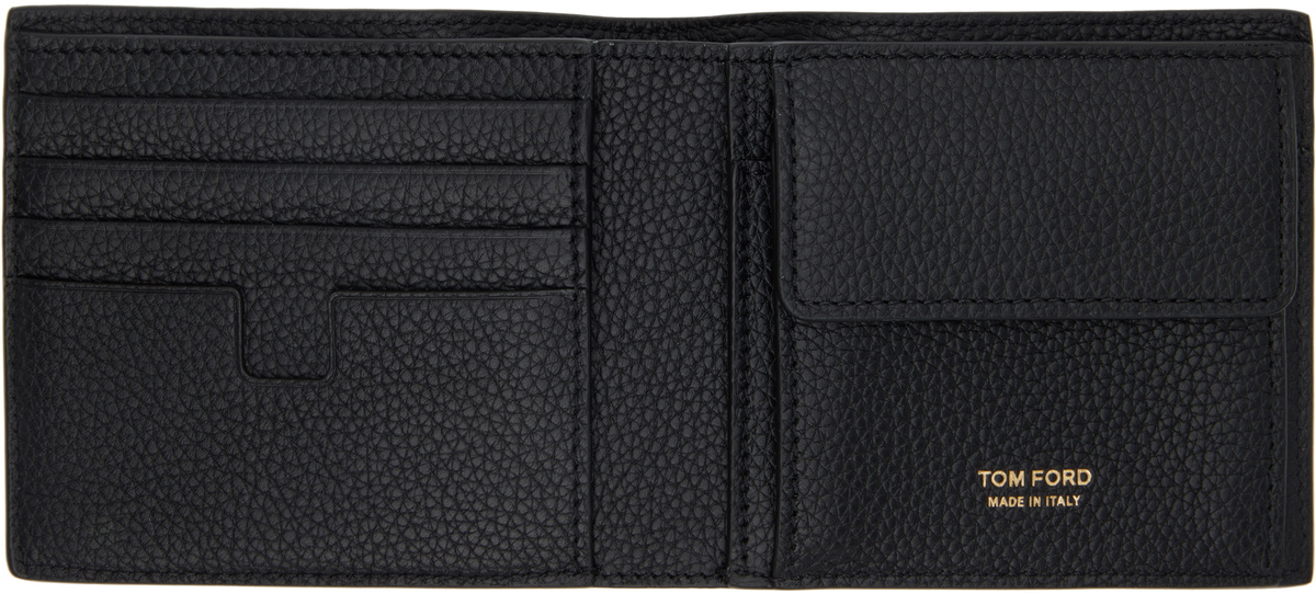 TOM FORD Black Grain Leather Classic Bifold Wallet