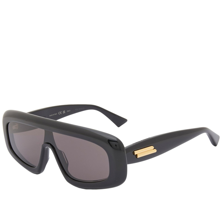 Photo: Bottega Veneta Eyewear Bottega Veneta BV1281S Sunglasses in Black/Grey 