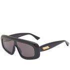 Bottega Veneta Eyewear Bottega Veneta BV1281S Sunglasses in Black/Grey 