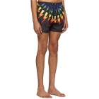 Neil Barrett Black Rainbow Thunderbolt Swimsuit