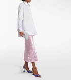 Amina Muaddi Begum embellished leather slingback pumps