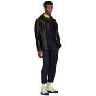 Acne Studios Navy Cropped Pierre Trousers