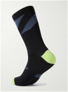 MAAP - Evolve Colour-Block Stretch-Knit Cycling Socks - Black