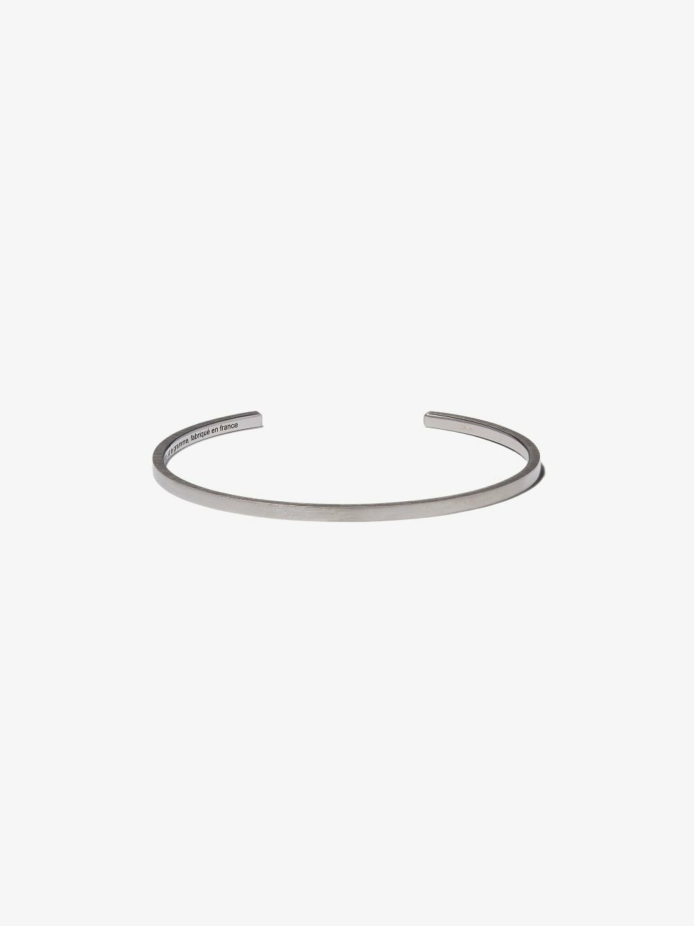 Le Gramme Black Sterling Silver Le 7g Ribbon Bracelet