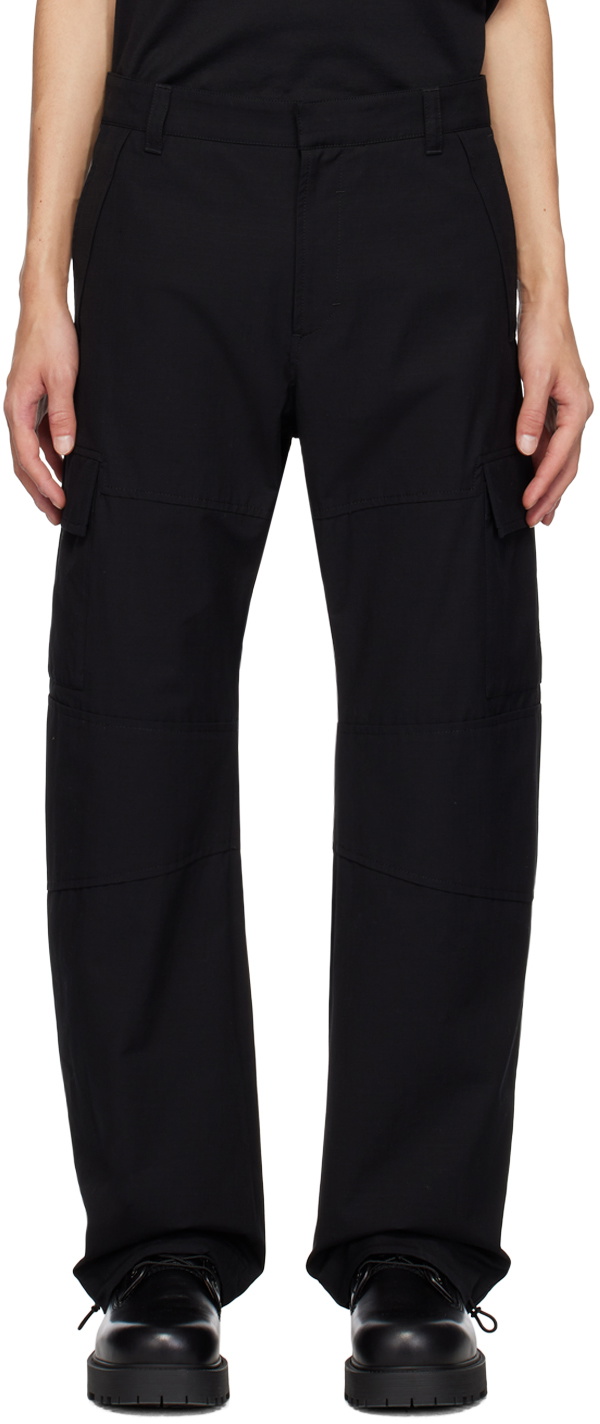 Givenchy Black Arched Cargo Pants Givenchy