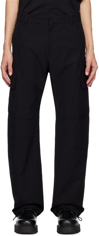 Photo: Givenchy Black Arched Cargo Pants