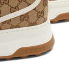 Gucci Men's Tennis Treck High GG Jacquard Sneakers in Beige