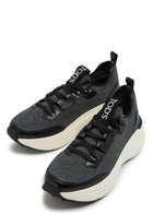 Tods Sportiva 81L Panelled Knit Sneakers Brown