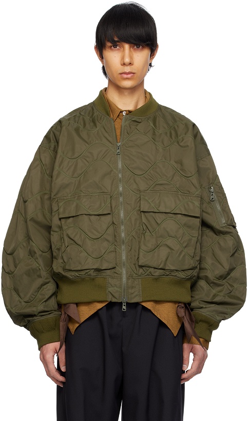 Photo: F/CE.® Khaki Embossed Bomber Jacket