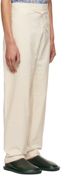 Jacquemus Off-White Le Papier 'Le Pantalon Taiolo' Trousers