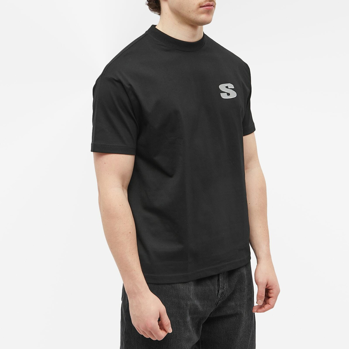 Stampd Men's Chrome Flame Relaxed T-Shirt in Black Stampd