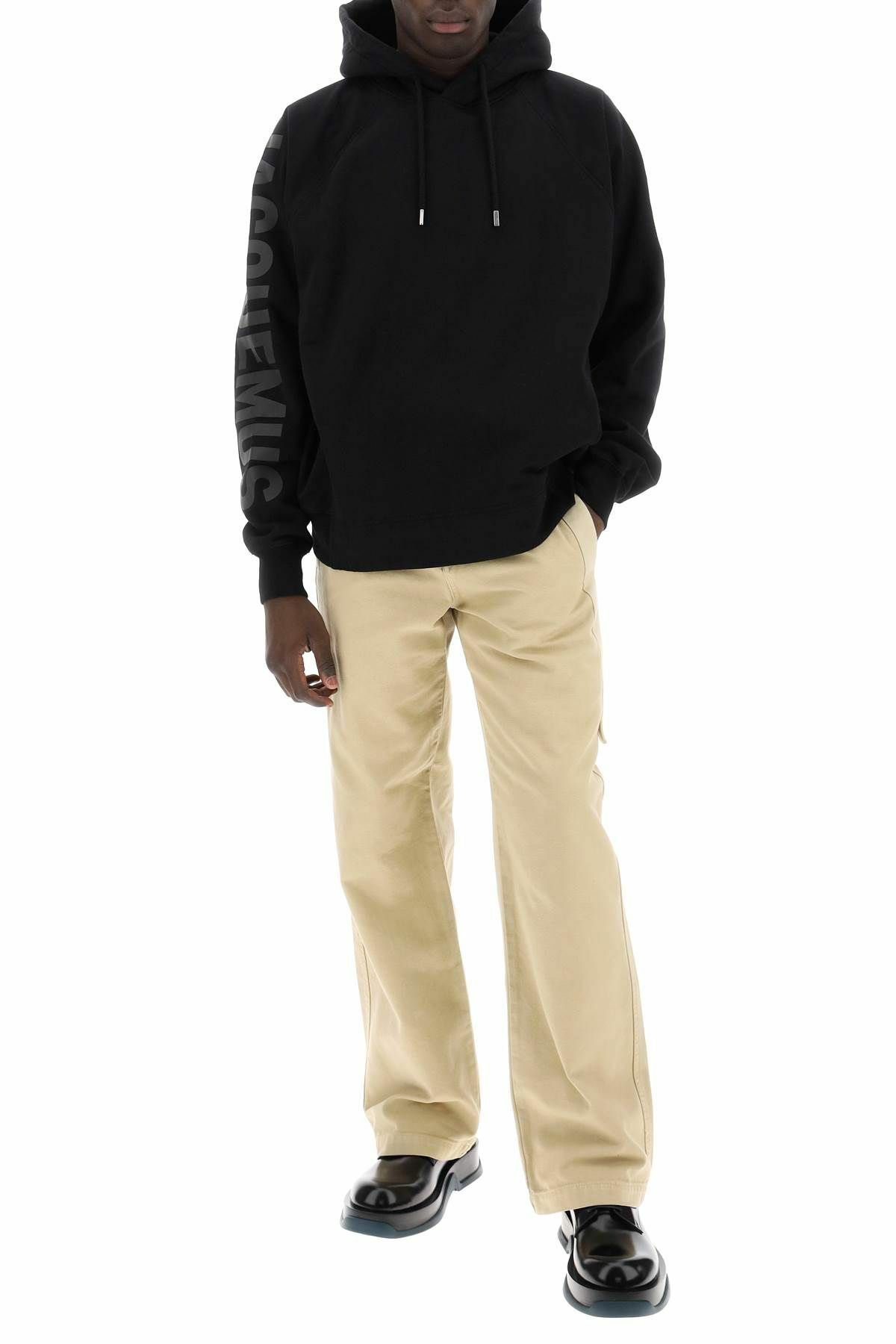 JACQUEMUS le hoodie typo hoodie Black Jacquemus