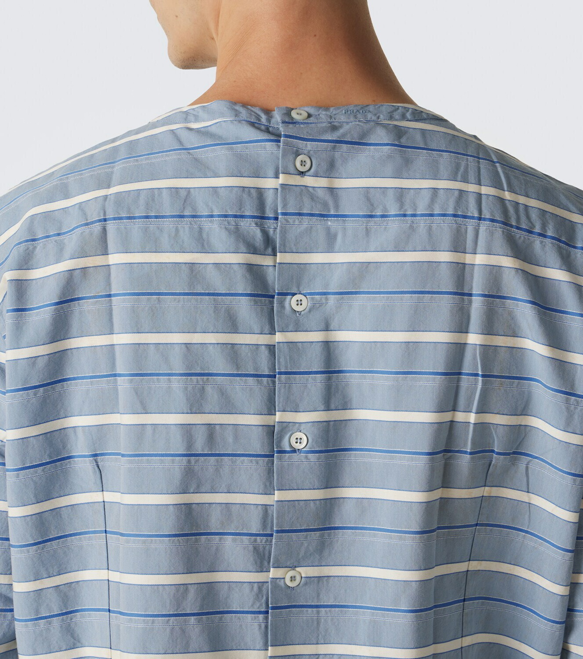 Prada Striped cotton twill shirt