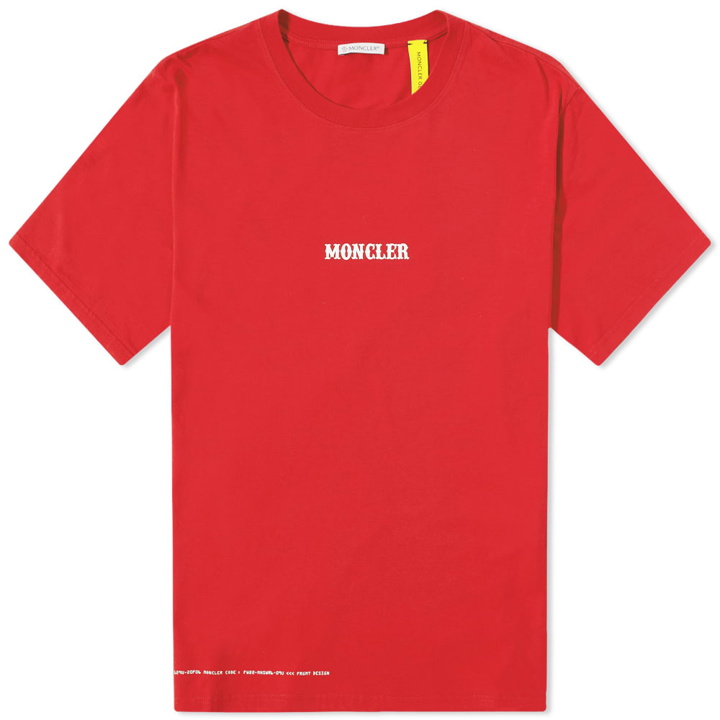 Photo: Moncler Men's Genius x Fragment Circus T-Shirt in Red