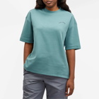 Daily Paper Women's Nest Womens Relaxed Short Sleeve T-Shirt in Silver Green