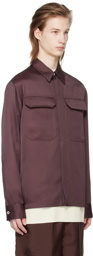 Jil Sander Purple Flap Pocket Shirt