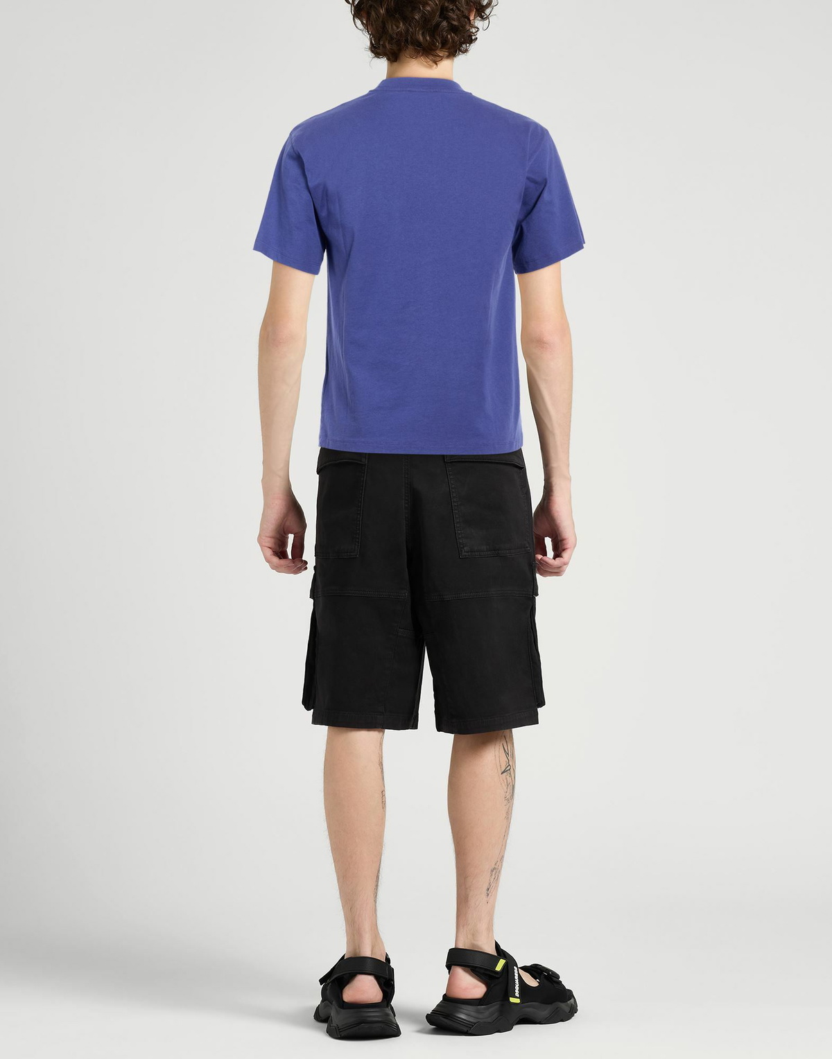 Aries Mens T-shirt Dark in Purple