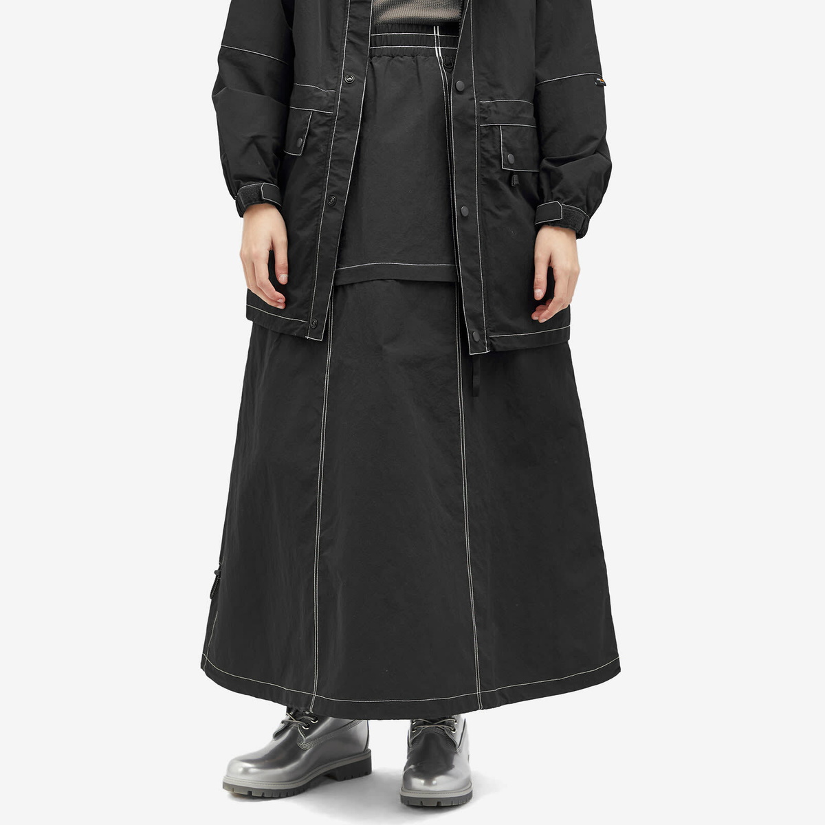 Timberland Women's x Veneda Carter Midi Skirt in Black Timberland