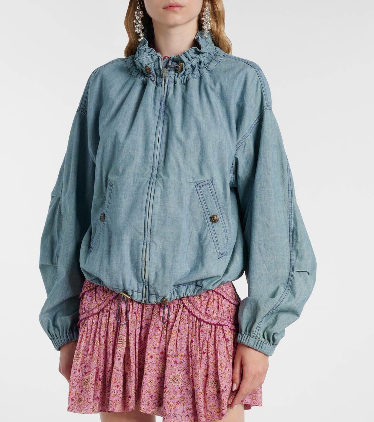 Marant Etoile Plume chambray bomber jacket