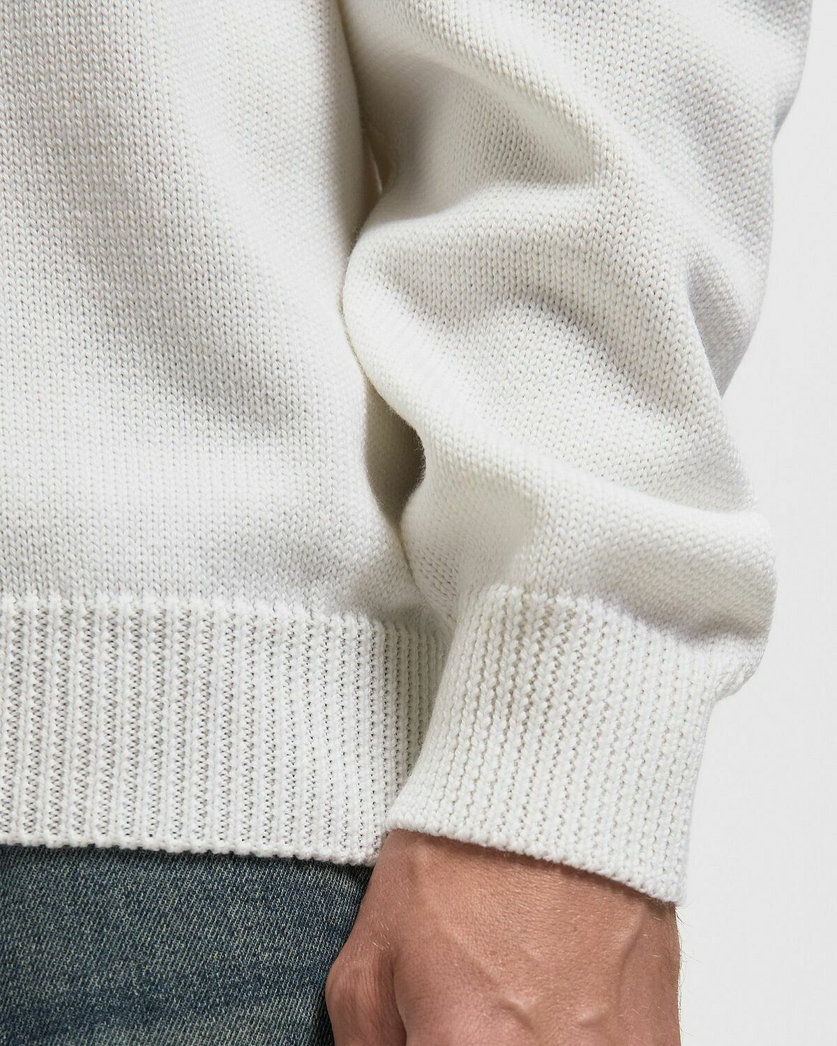 032c SELFIE SWEATER White Mens Pullover