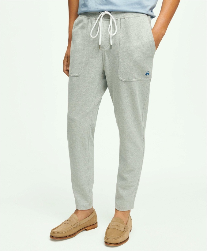 Photo: Brooks Brothers Men's Stretch Sueded Cotton Jersey Sweatpants | Grey