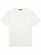 Loro Piana - Silk and Cotton-Blend Jersey T-Shirt - White