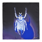 Paul Smith Navy Silk Photographic Beetle Pocket Square