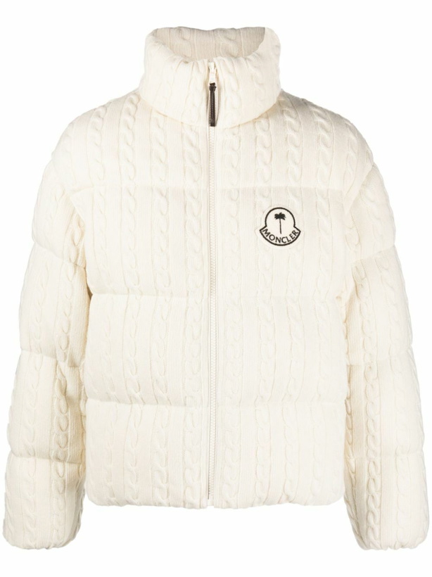 Photo: Moncler X Palm Angels Neutral Dendrite Puffer Jacket