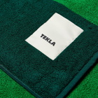 Tekla Fabrics Beach Towel in Green Block Stripe