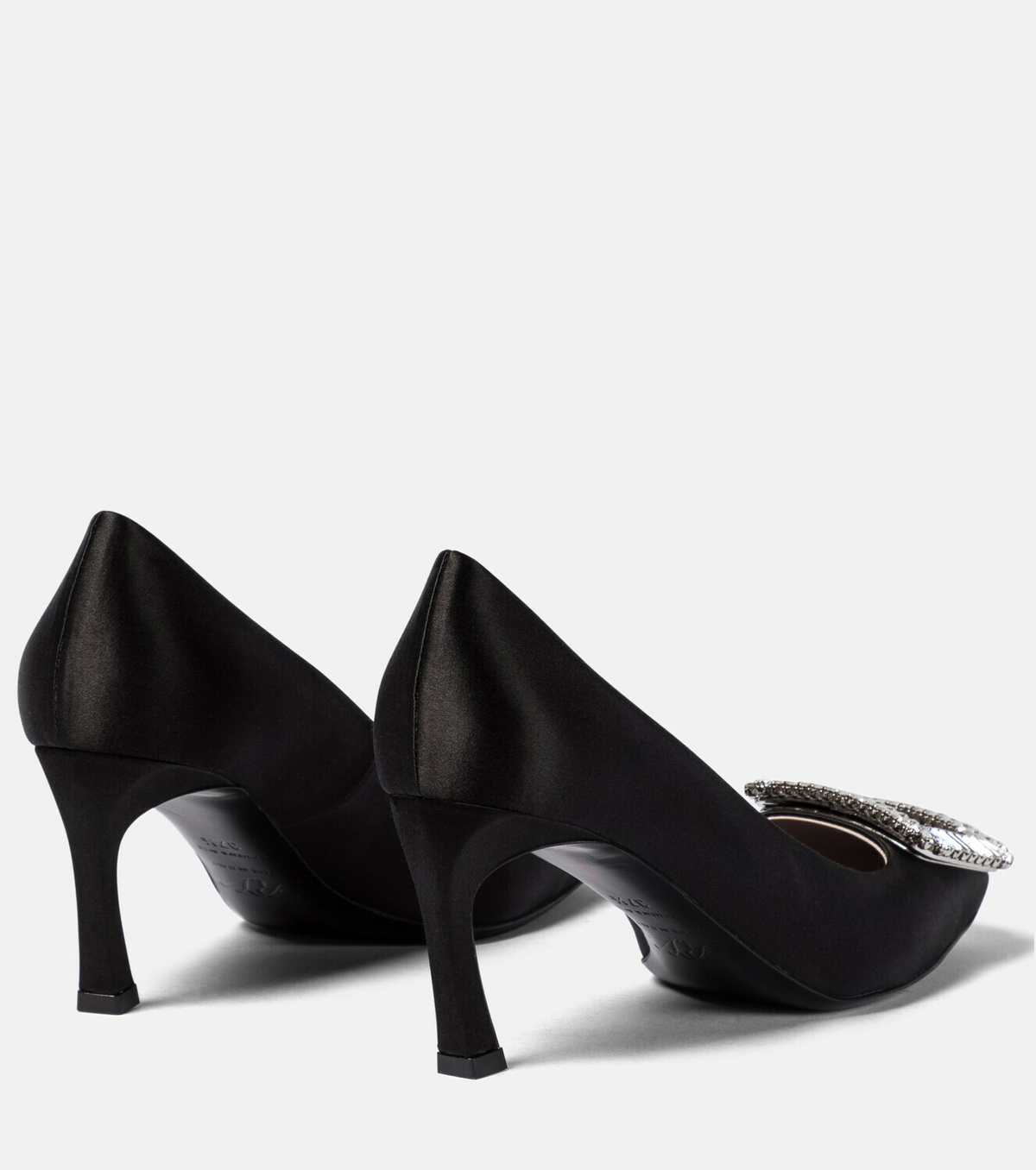 Roger Vivier Trompette Strass 70 satin pumps Roger Vivier