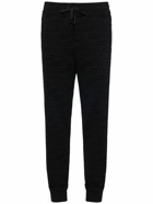 DOLCE & GABBANA - Flocked Logo Cotton Jersey Sweatpants