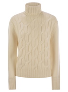 MC2 Saint Barth Giverny - Cable-knit Turtleneck Jumper