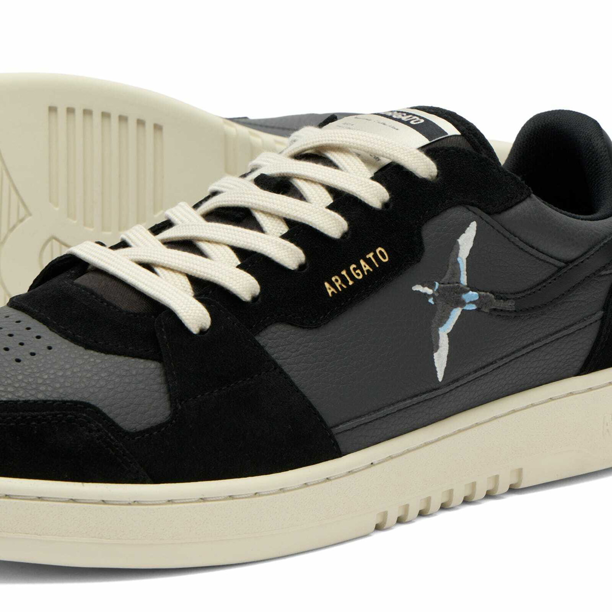 Axel Arigato Men's Dice Lo Bee Bird Sneaker in Black/Off Black