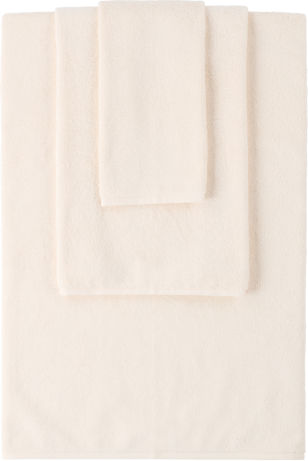 Tekla Off-White Terrycloth Towel Set, 3 pcs