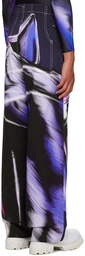 Gerrit Jacob Purple Printed Jeans